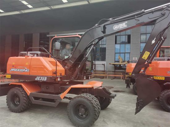 Clamshell Bucket wheeled excavator
